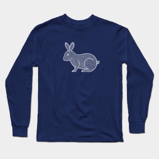 Rabbit Ink Art - detailed pet rabbit or farm animal drawing Long Sleeve T-Shirt